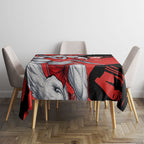 Sydney Swans Football Club Tablecloth Swans Muscular Mascot Graphic - Abstract Paint Splatter Art