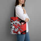 Sydney Swans Football Club Tote Bag Swans Muscular Mascot Graphic - Abstract Paint Splatter Art