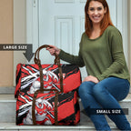 Sydney Swans Football Club Travel Bag Swans Muscular Mascot Graphic - Abstract Paint Splatter Art