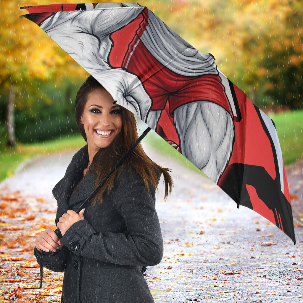 Sydney Swans Football Club Umbrella Swans Muscular Mascot Graphic - Abstract Paint Splatter Art