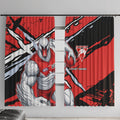 Sydney Swans Football Club Window Curtain Swans Muscular Mascot Graphic - Abstract Paint Splatter Art