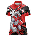 Sydney Swans Football Club Women Polo Shirt Swans Muscular Mascot Graphic - Abstract Paint Splatter Art