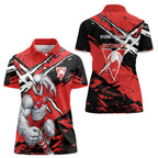 Sydney Swans Football Club Women Polo Shirt Swans Muscular Mascot Graphic - Abstract Paint Splatter Art
