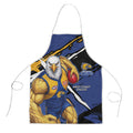 West Coast Eagles Apron Eagles Muscular Mascot Graphic - Abstract Paint Splatter Art