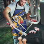 West Coast Eagles Apron Eagles Muscular Mascot Graphic - Abstract Paint Splatter Art