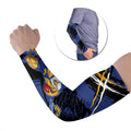 West Coast Eagles Arm Sleeves Eagles Muscular Mascot Graphic - Abstract Paint Splatter Art