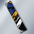 West Coast Eagles Auto Sun Shade Eagles Muscular Mascot Graphic - Abstract Paint Splatter Art
