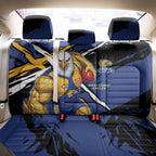 West Coast Eagles Back Car Seat Cover Eagles Muscular Mascot Graphic - Abstract Paint Splatter Art
