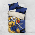 West Coast Eagles Bedding Set Eagles Muscular Mascot Graphic - Abstract Paint Splatter Art