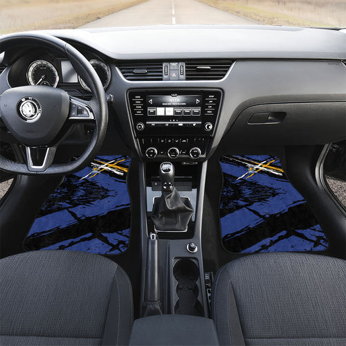 West Coast Eagles Car Mats Eagles Muscular Mascot Graphic - Abstract Paint Splatter Art
