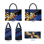 West Coast Eagles Leather Bag Eagles Muscular Mascot Graphic - Abstract Paint Splatter Art