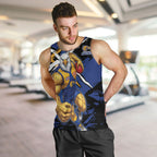 West Coast Eagles Men Tank Top Eagles Muscular Mascot Graphic - Abstract Paint Splatter Art