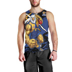 West Coast Eagles Men Tank Top Eagles Muscular Mascot Graphic - Abstract Paint Splatter Art