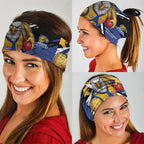 West Coast Eagles Neck Gaiter Eagles Muscular Mascot Graphic - Abstract Paint Splatter Art