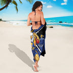West Coast Eagles Sarong Eagles Muscular Mascot Graphic - Abstract Paint Splatter Art