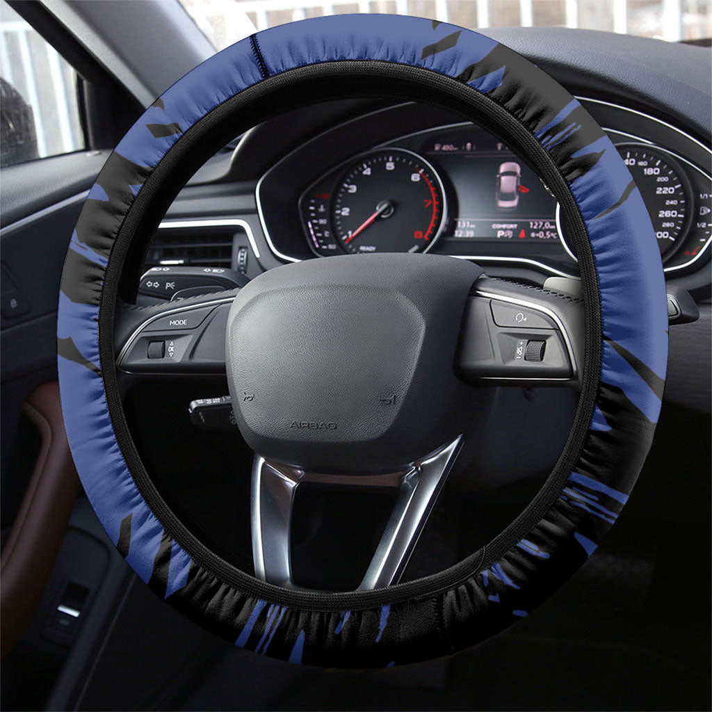 West Coast Eagles Steering Wheel Cover Eagles Muscular Mascot Graphic - Abstract Paint Splatter Art
