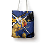 West Coast Eagles Tote Bag Eagles Muscular Mascot Graphic - Abstract Paint Splatter Art