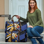 West Coast Eagles Travel Bag Eagles Muscular Mascot Graphic - Abstract Paint Splatter Art