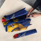 West Coast Eagles Umbrella Eagles Muscular Mascot Graphic - Abstract Paint Splatter Art