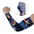 Western Bulldogs Arm Sleeves Footscray Muscular Mascot Graphic - Abstract Paint Splatter Art