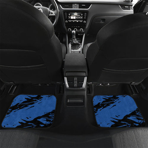 Western Bulldogs Car Mats Footscray Muscular Mascot Graphic - Abstract Paint Splatter Art