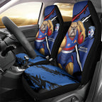 Western Bulldogs Car Seat Cover Footscray Muscular Mascot Graphic - Abstract Paint Splatter Art
