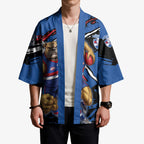 Western Bulldogs Kimono Footscray Muscular Mascot Graphic - Abstract Paint Splatter Art