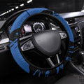 Western Bulldogs Steering Wheel Cover Footscray Muscular Mascot Graphic - Abstract Paint Splatter Art