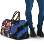 Western Bulldogs Travel Bag Footscray Muscular Mascot Graphic - Abstract Paint Splatter Art