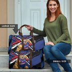 Western Bulldogs Travel Bag Footscray Muscular Mascot Graphic - Abstract Paint Splatter Art