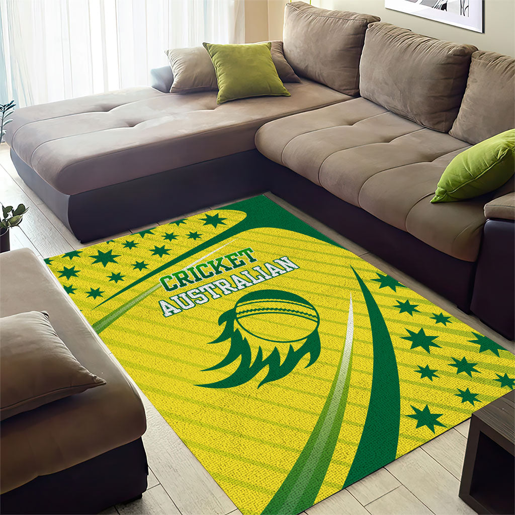 Australian Cricket Area Rug Southern Cross Stars - Heritage Graphic