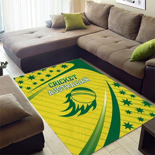 Australian Cricket Area Rug Southern Cross Stars - Heritage Graphic