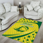 Australian Cricket Area Rug Southern Cross Stars - Heritage Graphic