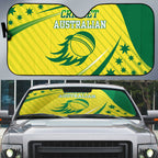 Australian Cricket Auto Sun Shade Southern Cross Stars - Heritage Graphic