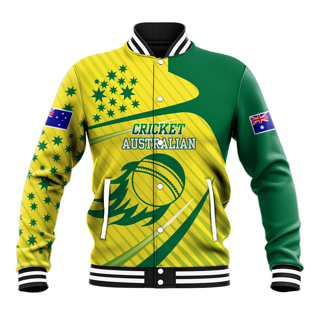 Australian Cricket Baseball Jacket Southern Cross Stars - Heritage Graphic