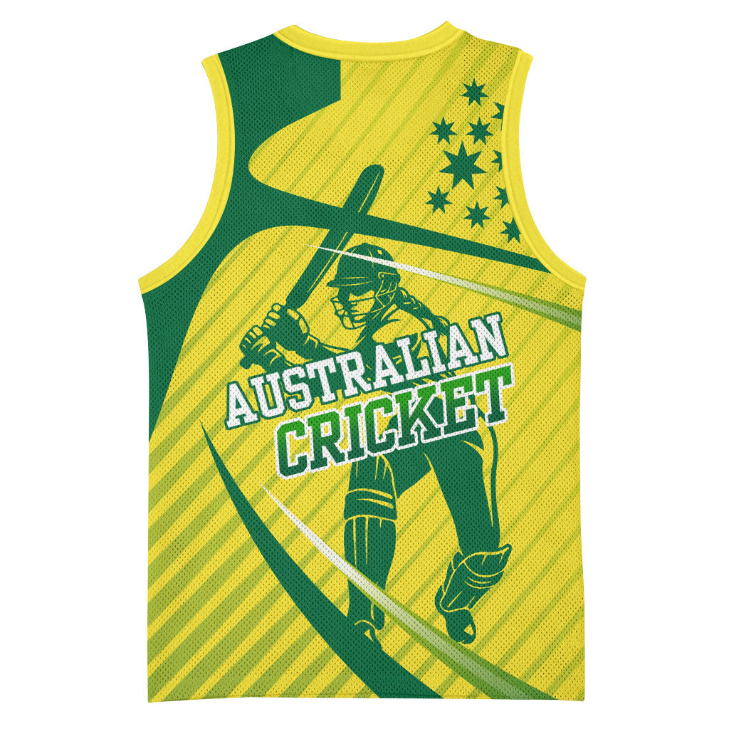Australian Cricket Basketball Jersey Southern Cross Stars - Heritage Graphic