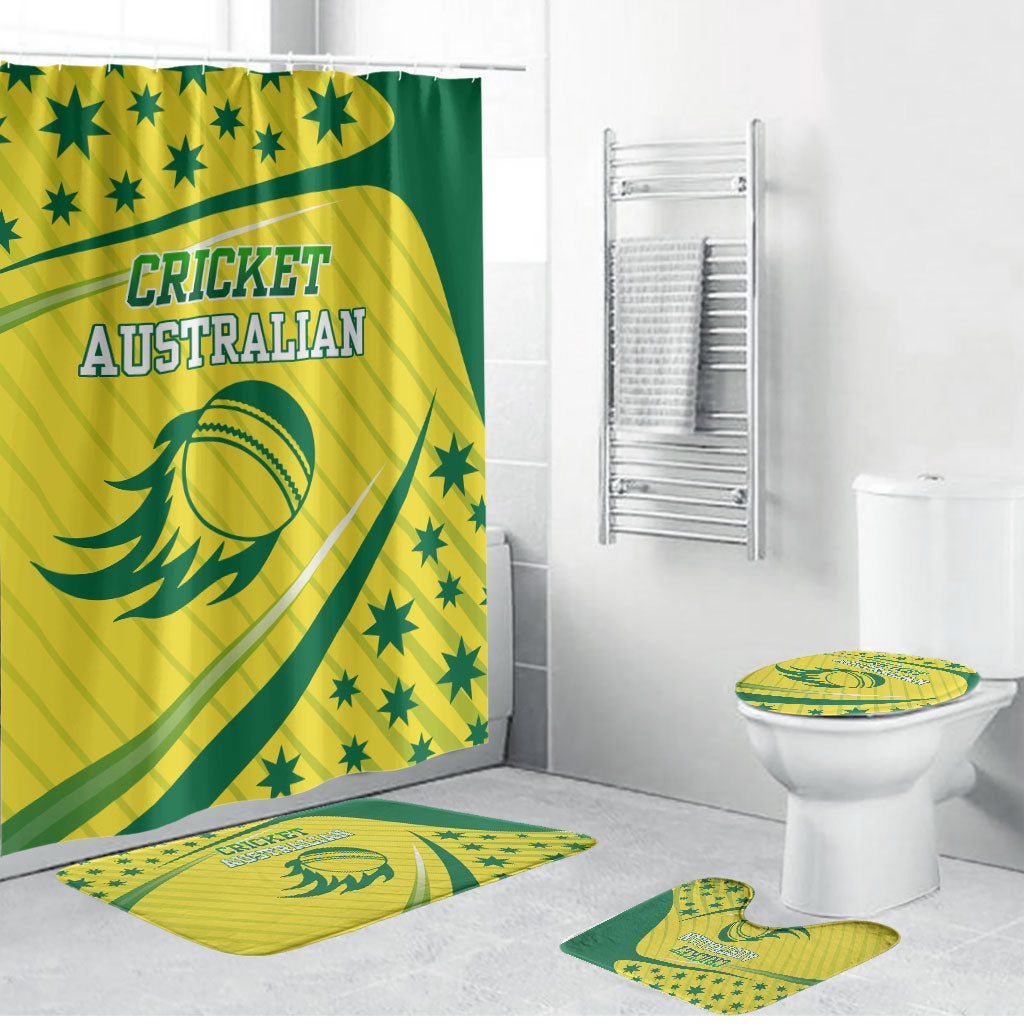 Australian Cricket Bathroom Set Southern Cross Stars - Heritage Graphic