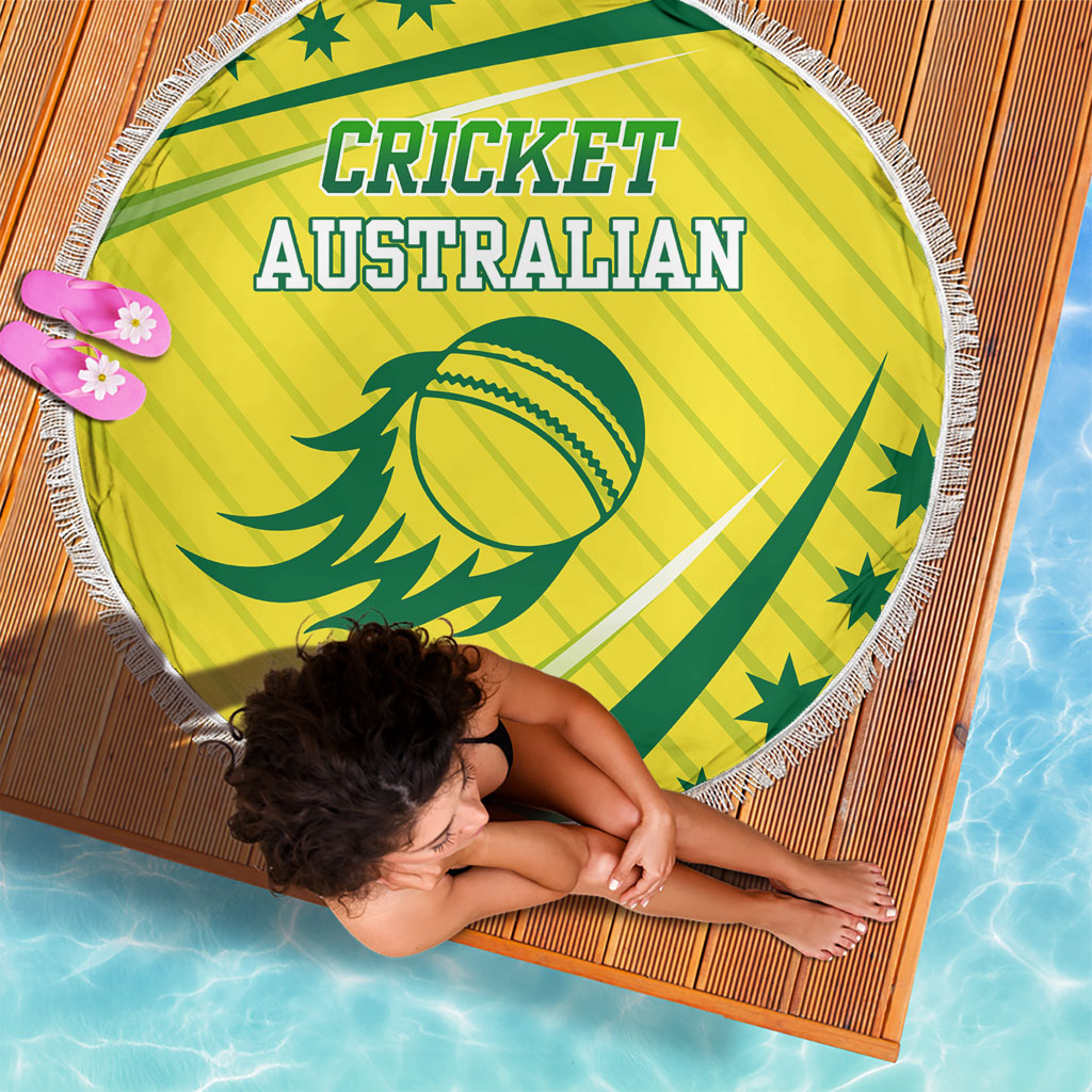 Australian Cricket Beach Blanket Southern Cross Stars - Heritage Graphic