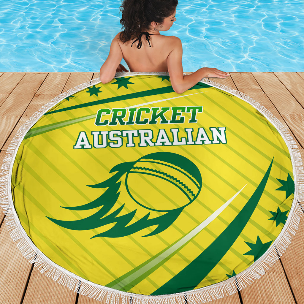 Australian Cricket Beach Blanket Southern Cross Stars - Heritage Graphic