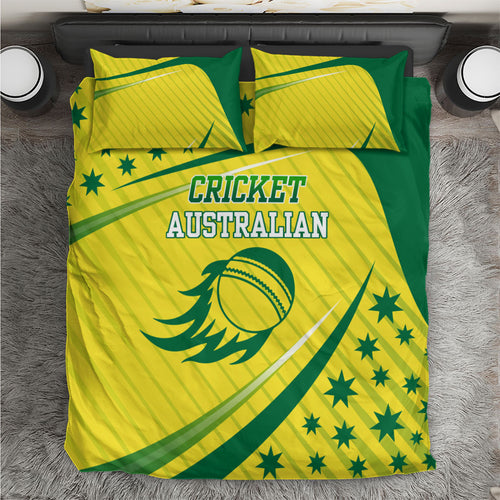 Australian Cricket Bedding Set Southern Cross Stars - Heritage Graphic