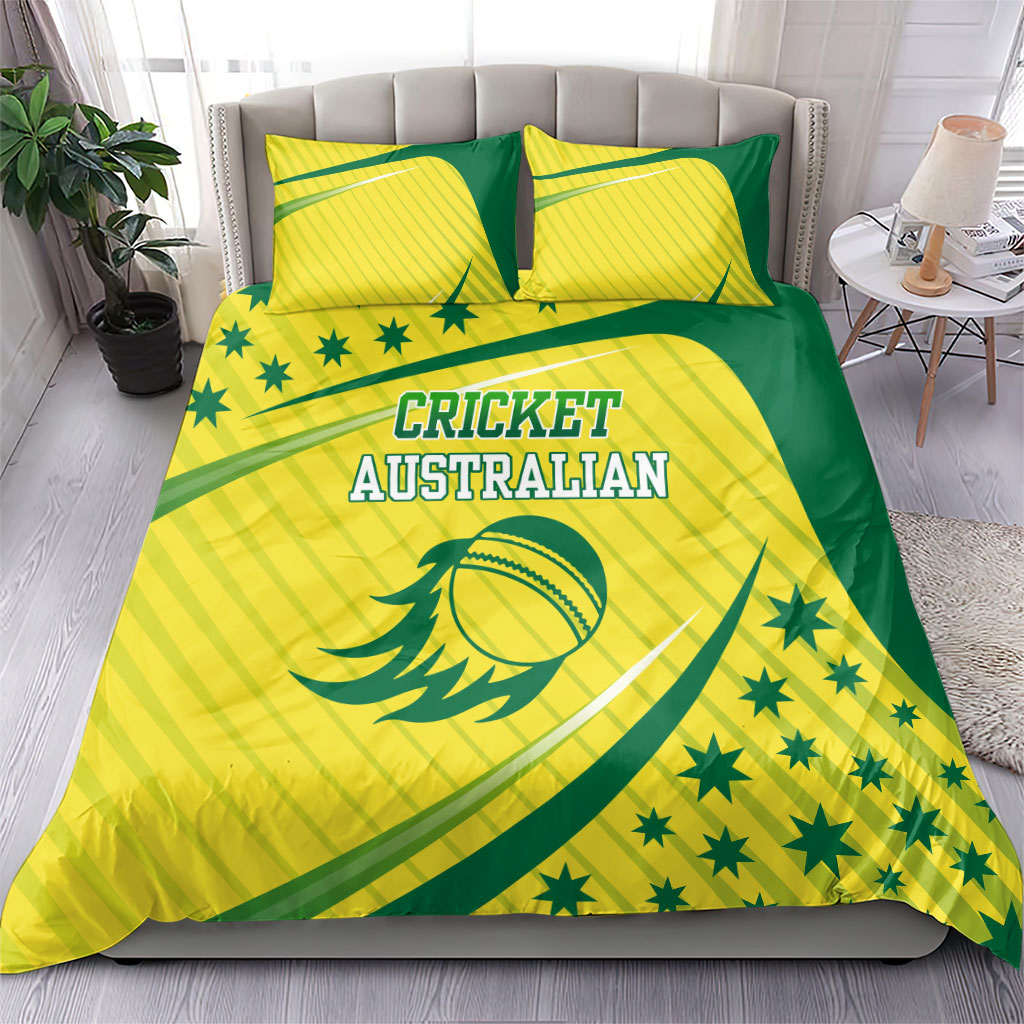 Australian Cricket Bedding Set Southern Cross Stars - Heritage Graphic