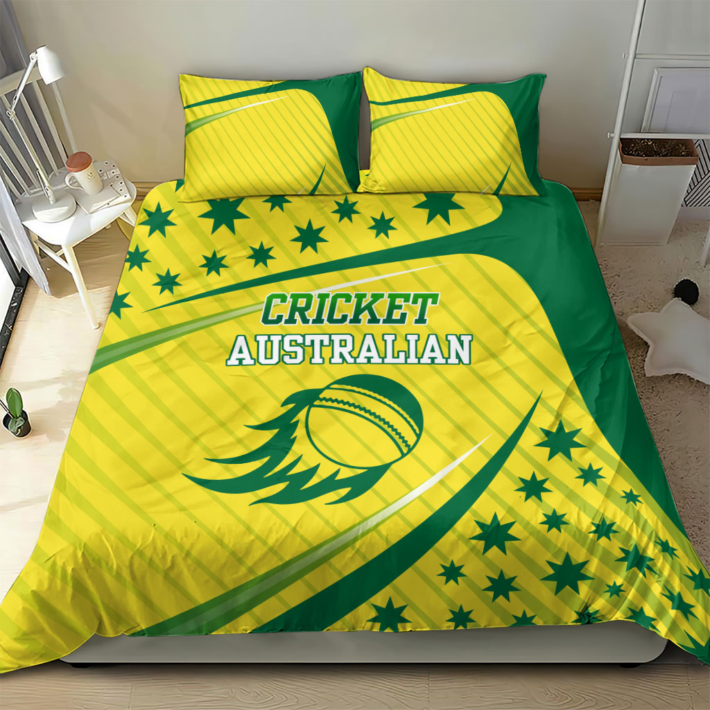 Australian Cricket Bedding Set Southern Cross Stars - Heritage Graphic