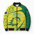 Australian Cricket Bomber Puffer Jacket Southern Cross Stars - Heritage Graphic