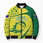Australian Cricket Bomber Puffer Jacket Southern Cross Stars - Heritage Graphic