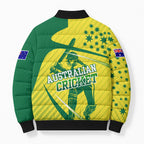 Australian Cricket Bomber Puffer Jacket Southern Cross Stars - Heritage Graphic