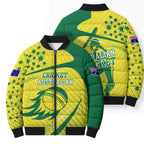 Australian Cricket Bomber Puffer Jacket Southern Cross Stars - Heritage Graphic