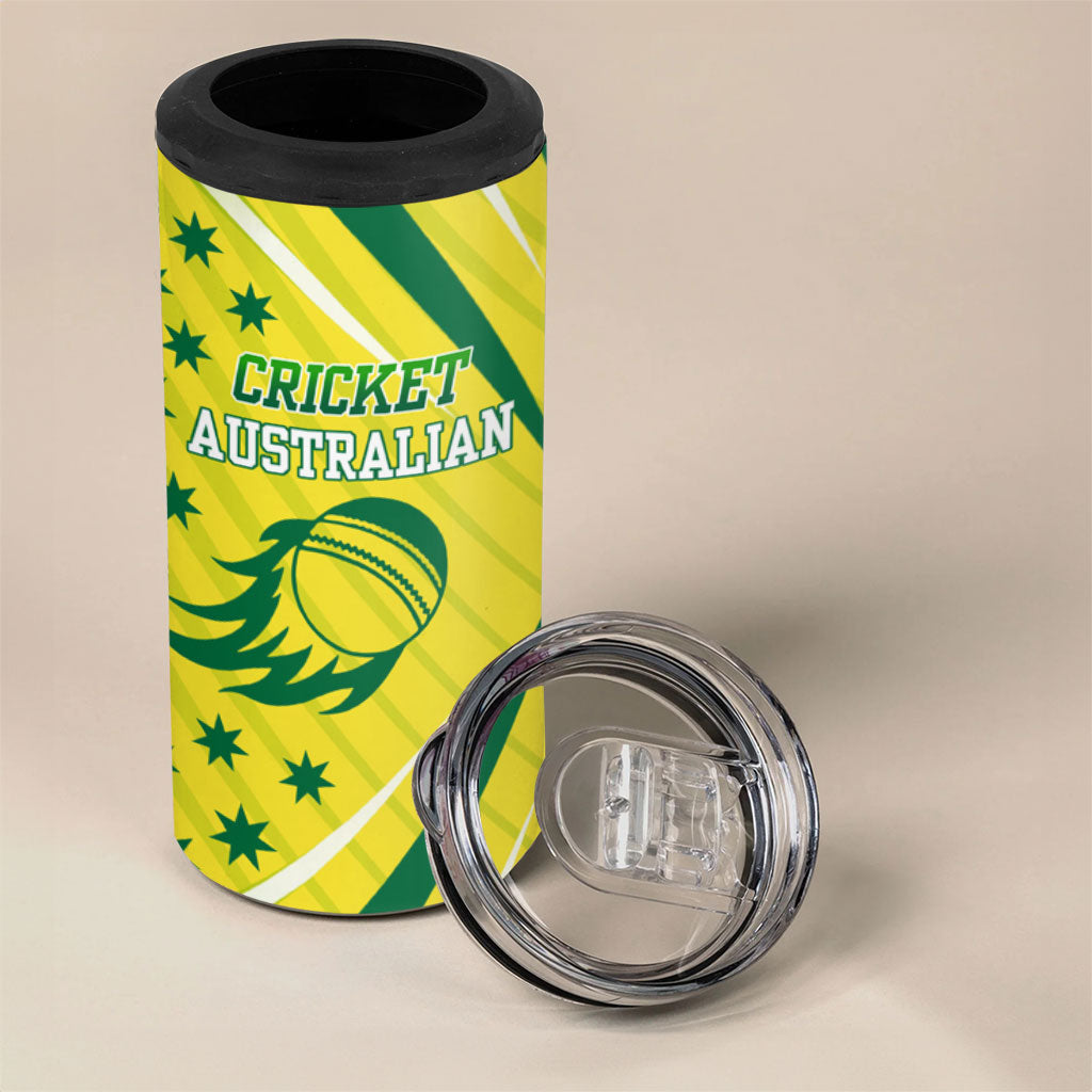 Australian Cricket 4 in 1 Can Cooler Tumbler Southern Cross Stars - Heritage Graphic