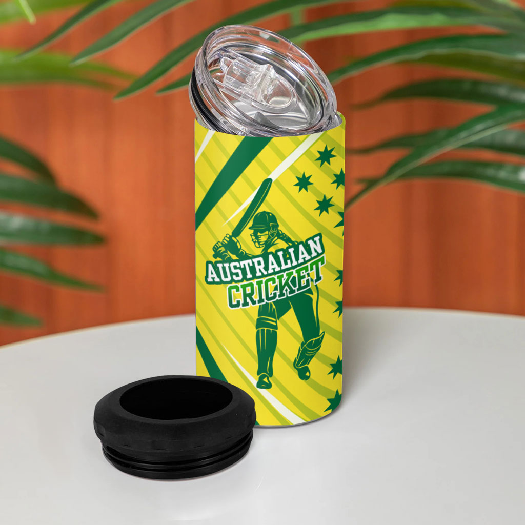 Australian Cricket 4 in 1 Can Cooler Tumbler Southern Cross Stars - Heritage Graphic