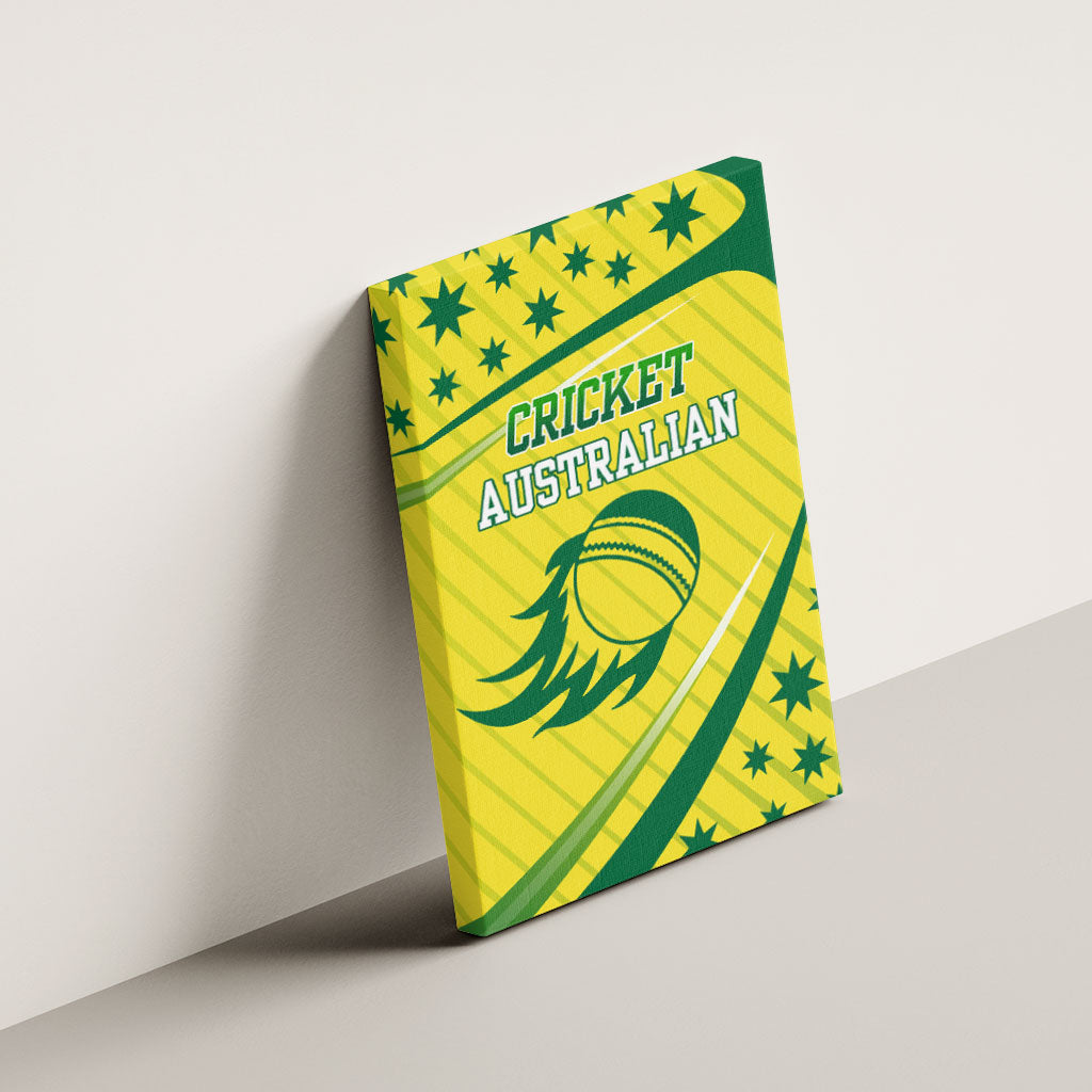 Australian Cricket Canvas Wall Art Southern Cross Stars - Heritage Graphic