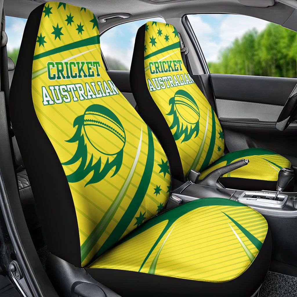 Australian Cricket Car Seat Cover Southern Cross Stars - Heritage Graphic